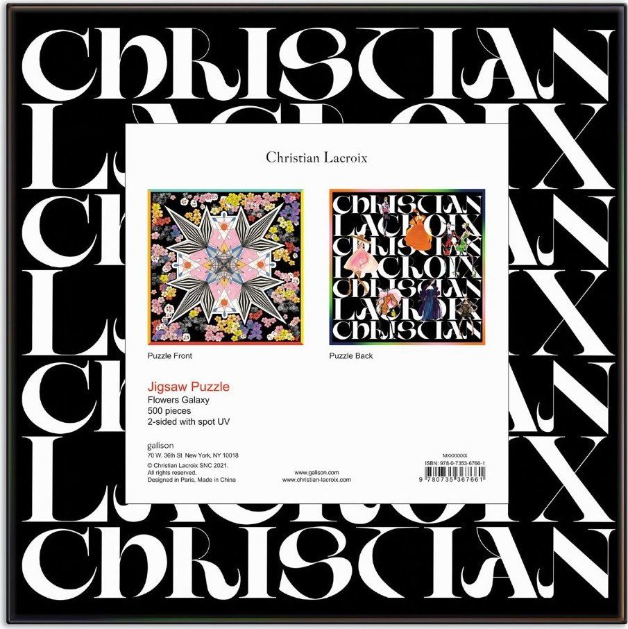 GALISON Oboustranné puzzle Christian Lacroix: Květinová galaxie 500 dílků - obrázek 3