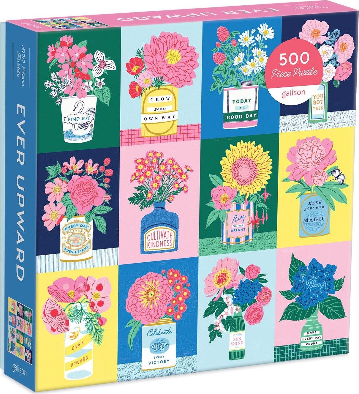 GALISON Čtvercové puzzle Vždy vzpříma 500 dílků - obrázek 1