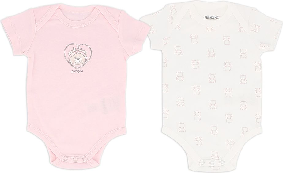 Primigi kojenecké dívčí body s krátkými rukávy set 2 kusů 47426721 Velikost: 55 - obrázek 1