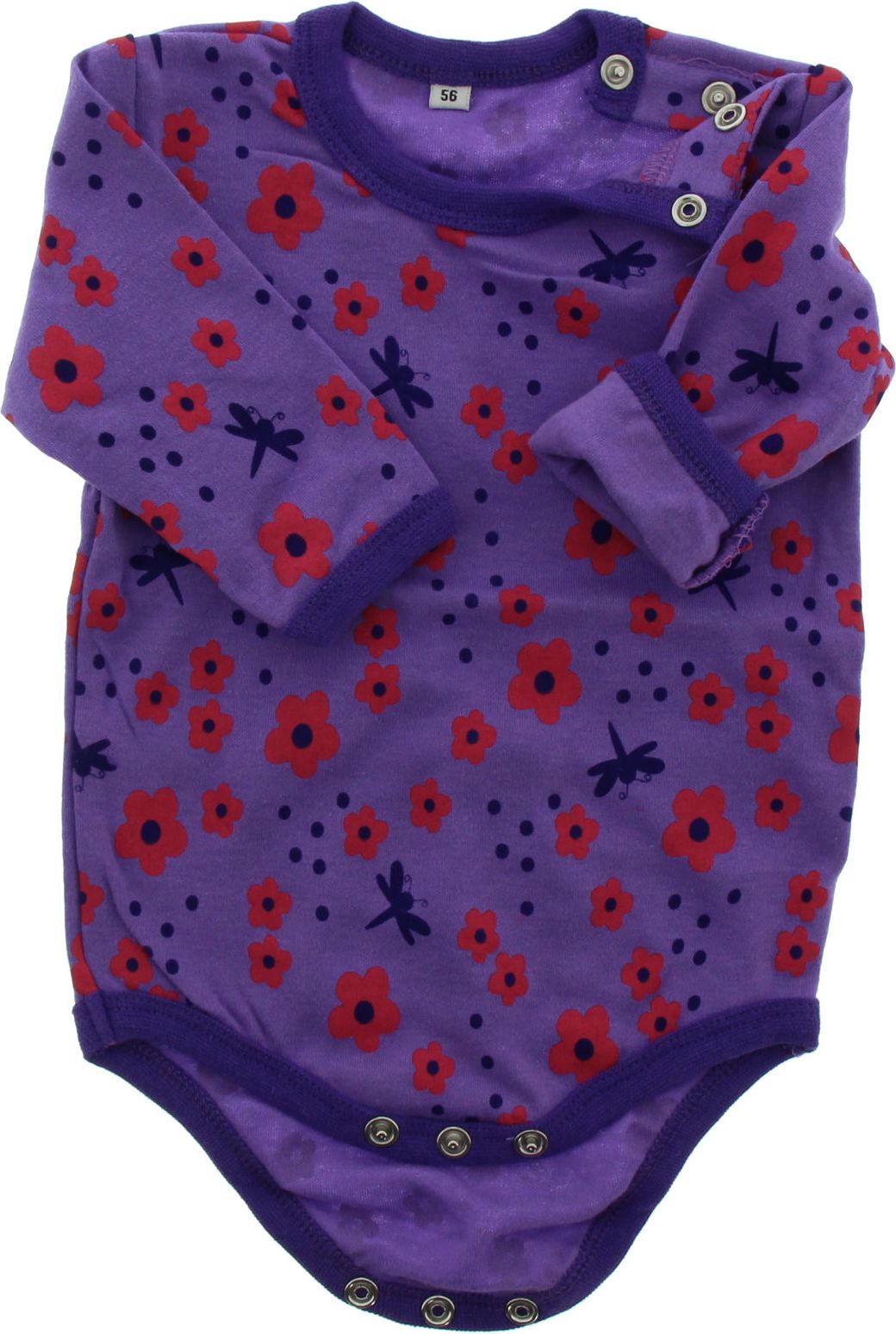 Pippi kojenecké body s dlouhým rukávem OEKO - TEX set 4 ks 3819 - 569 Velikost: 56 - obrázek 6