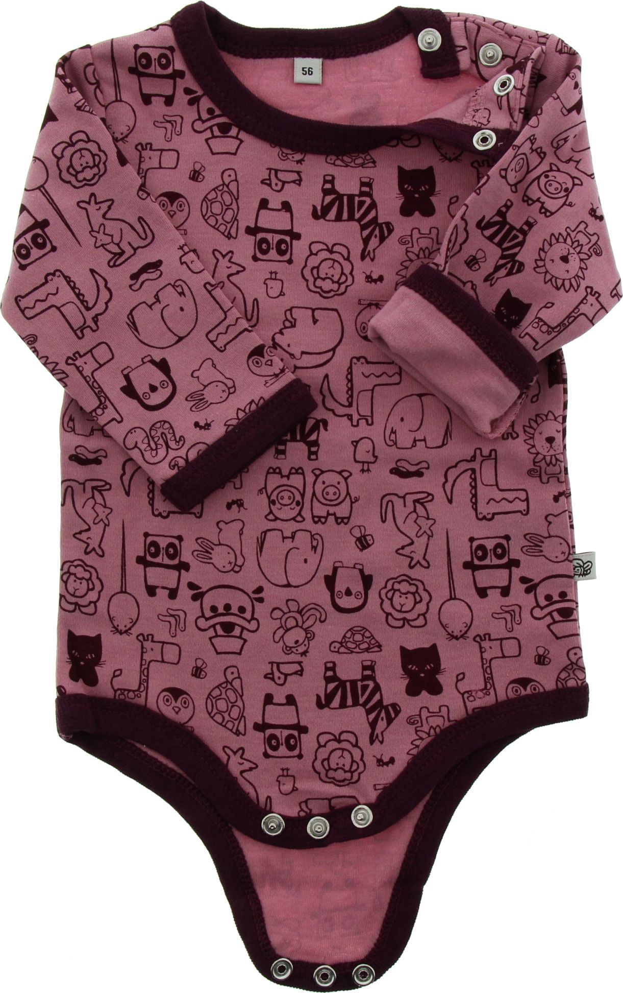Pippi kojenecké body s dlouhým rukávem OEKO - TEX set 4 ks 3819 - 600 Velikost: 50 - obrázek 3