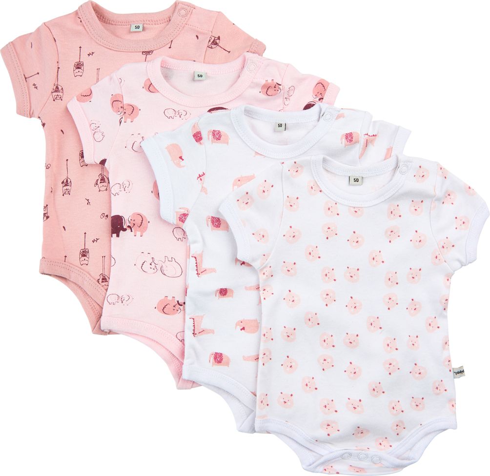 Pippi kojenecké body s krátkým rukávem OEKO - TEX set 4 ks 3820 - 501 Velikost: 56 - obrázek 2