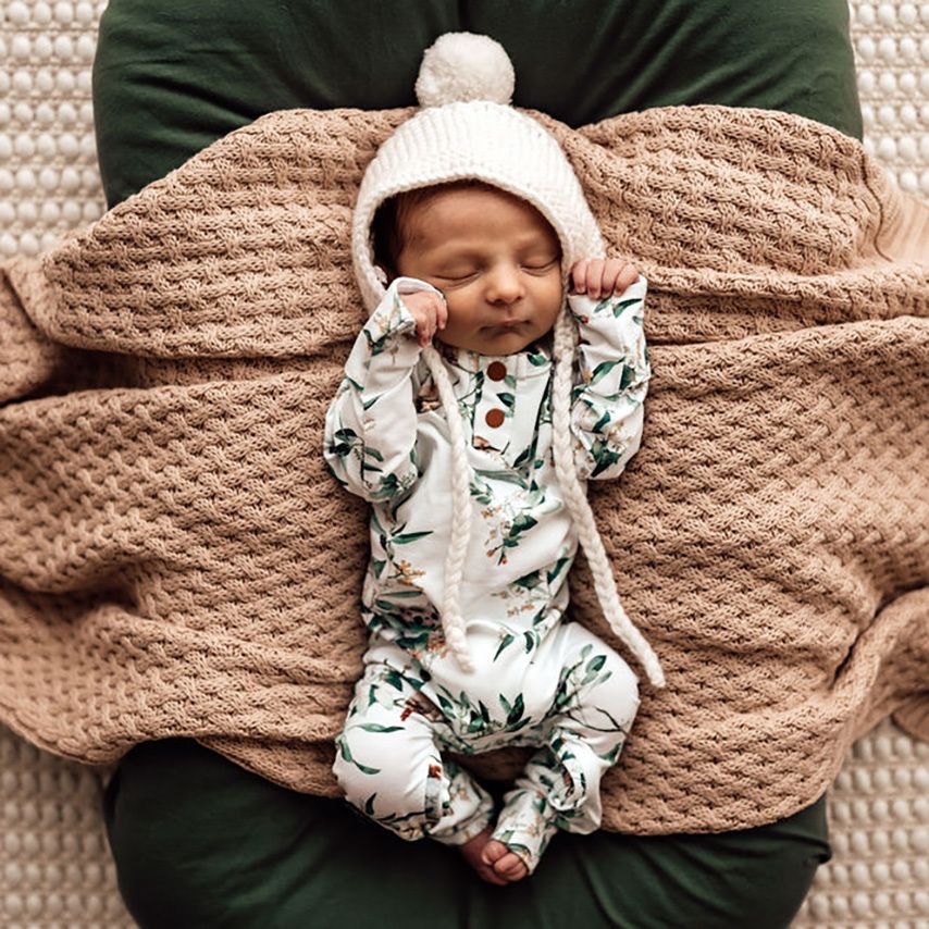 Snuggle Hunny Kids kojenecký overal Eucalypt GOTS Velikost: 68 - obrázek 5