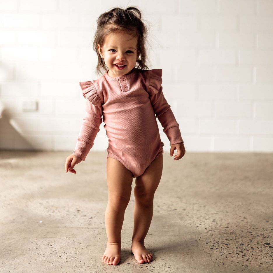 Snuggle Hunny Kids body s dlouhým rukávem Rose GOTS Velikost: 62 - obrázek 1