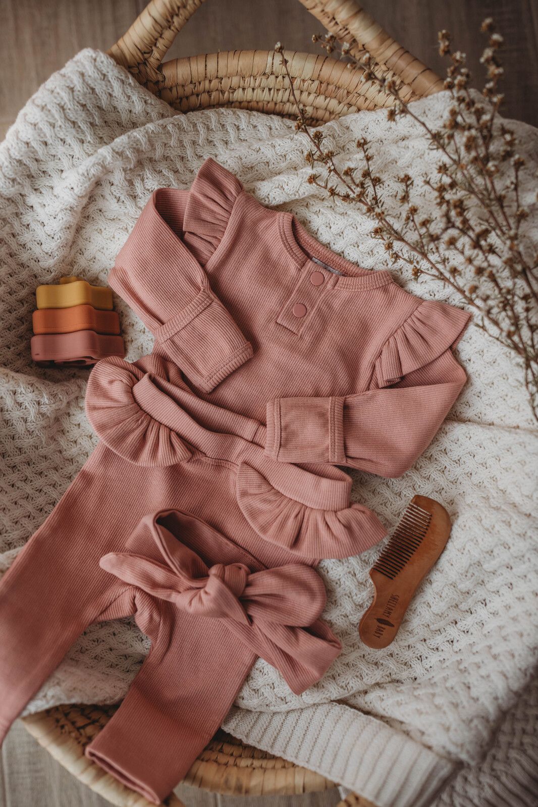Snuggle Hunny Kids body s dlouhým rukávem Rose GOTS Velikost: 62 - obrázek 4