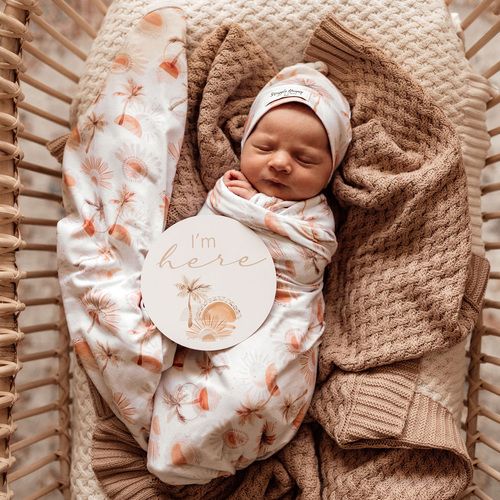 Snuggle Hunny Kids Organická mušelinová zavinovací plena Paradise - obrázek 4