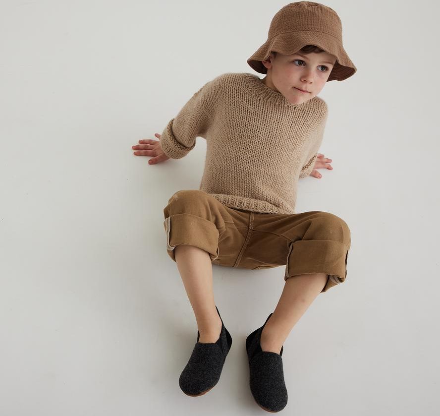 Bisgaard dětská vlněná domácí slip on obuv 11204999 - 74 Velikost: 22 - obrázek 2