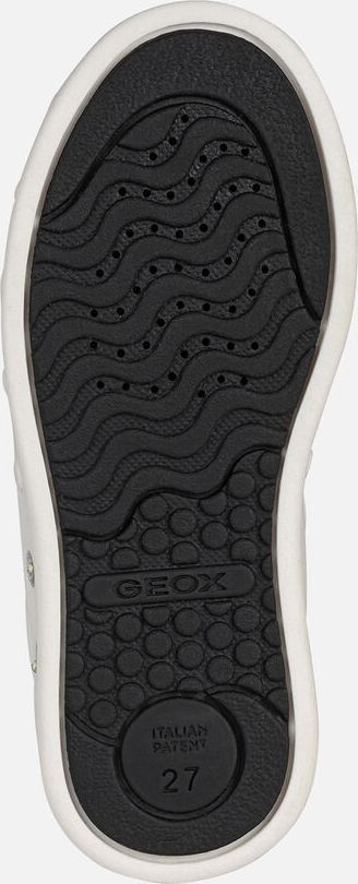 GEOX dětské boty slip-on se svítící podrážkou SKYLIN GIRL bílé - žluté - J158WH Velikost: 26 - obrázek 7