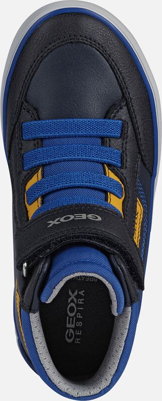 GEOX dětské kotníkové boty GISLI BOY modré - žluté - J165CB - 0657 Velikost: 39 - obrázek 6