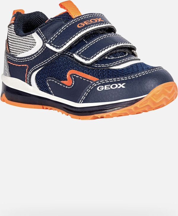 GEOX dětské boty pro první krůčky se svítící podrážkou TODO BABY BOY modré - oranžové Velikost: 24 - obrázek 3