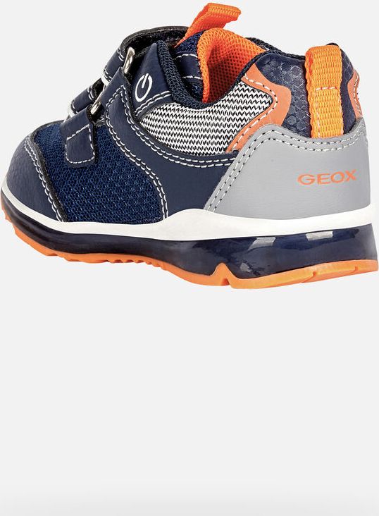 GEOX dětské boty pro první krůčky se svítící podrážkou TODO BABY BOY modré - oranžové Velikost: 24 - obrázek 4