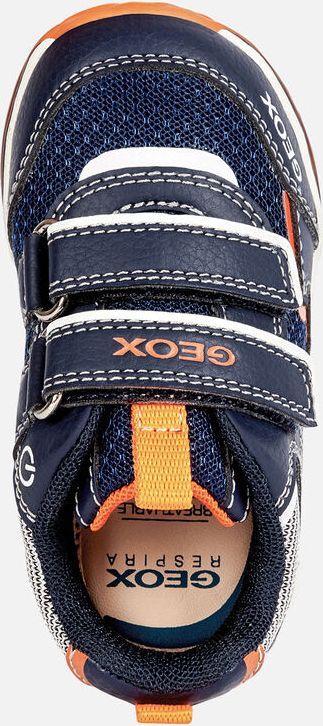 GEOX dětské boty pro první krůčky se svítící podrážkou TODO BABY BOY modré - oranžové Velikost: 24 - obrázek 6