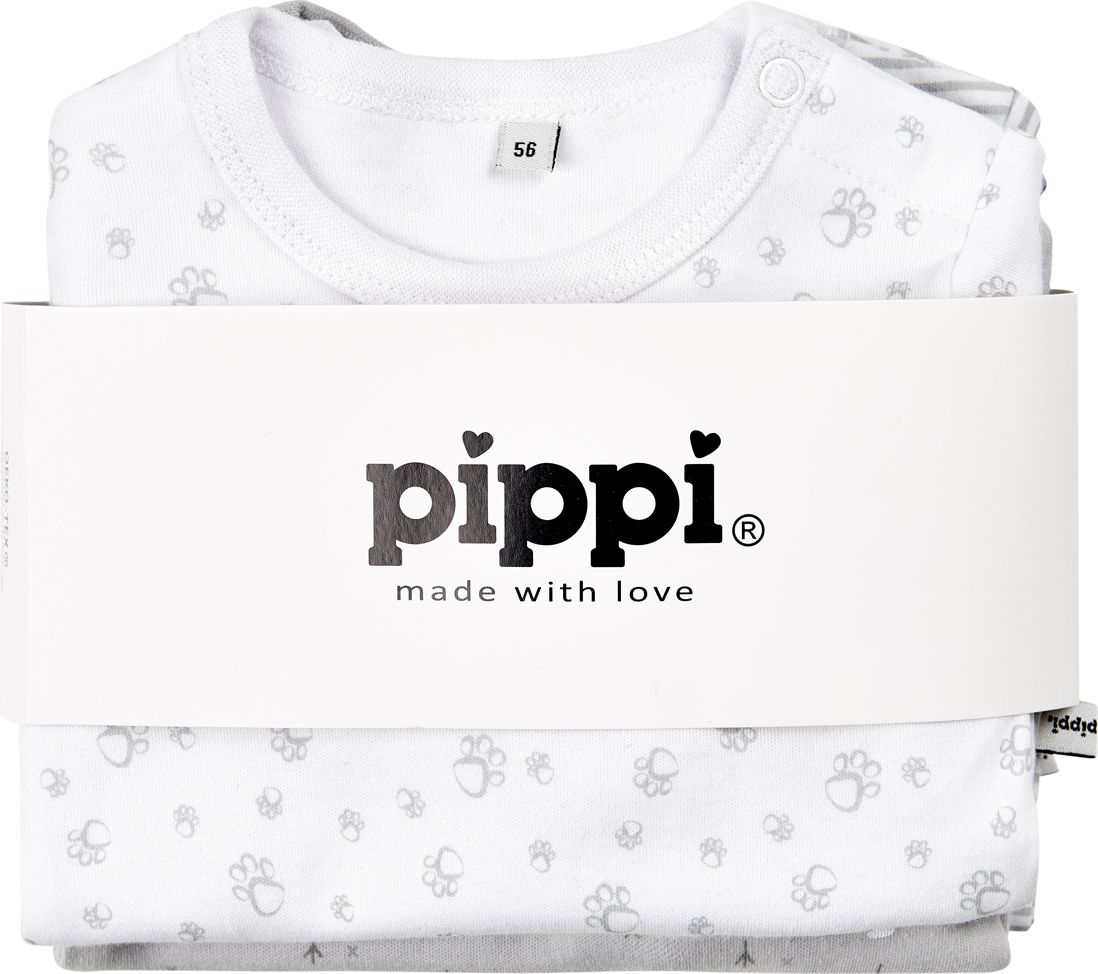 Pippi kojenecké body s dlouhým rukávem OEKO - TEX set 4 ks 3819 - 190 Velikost: 56 - obrázek 2