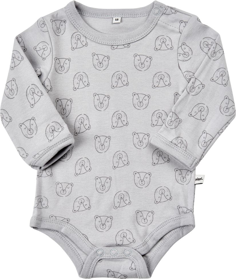 Pippi kojenecké body s dlouhým rukávem OEKO - TEX set 4 ks 3819 - 190 Velikost: 56 - obrázek 3