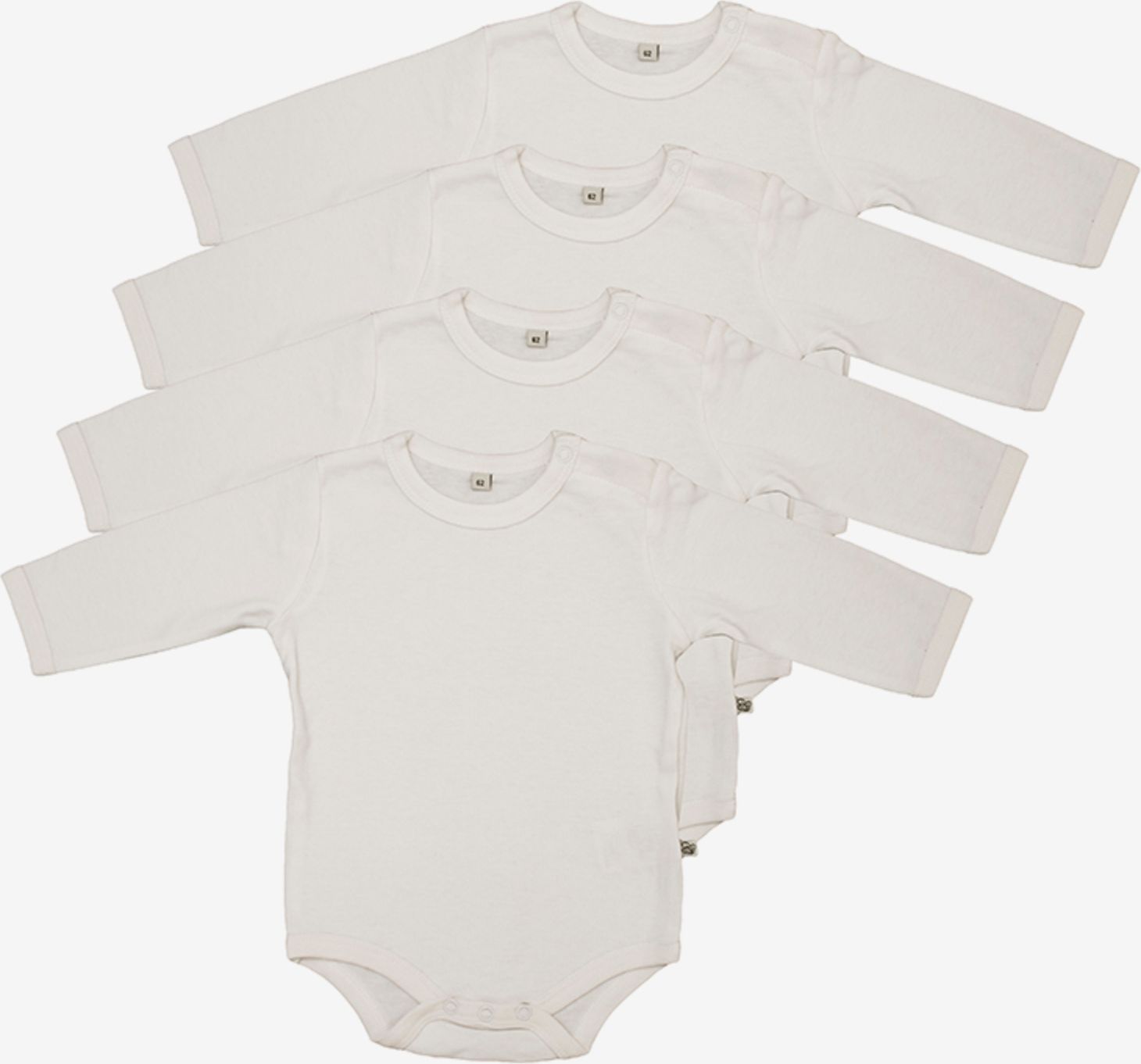 Pippi kojenecké body s dlouhým rukávem OEKO - TEX set 4 ks 3819 - 100 Velikost: 50 - obrázek 1