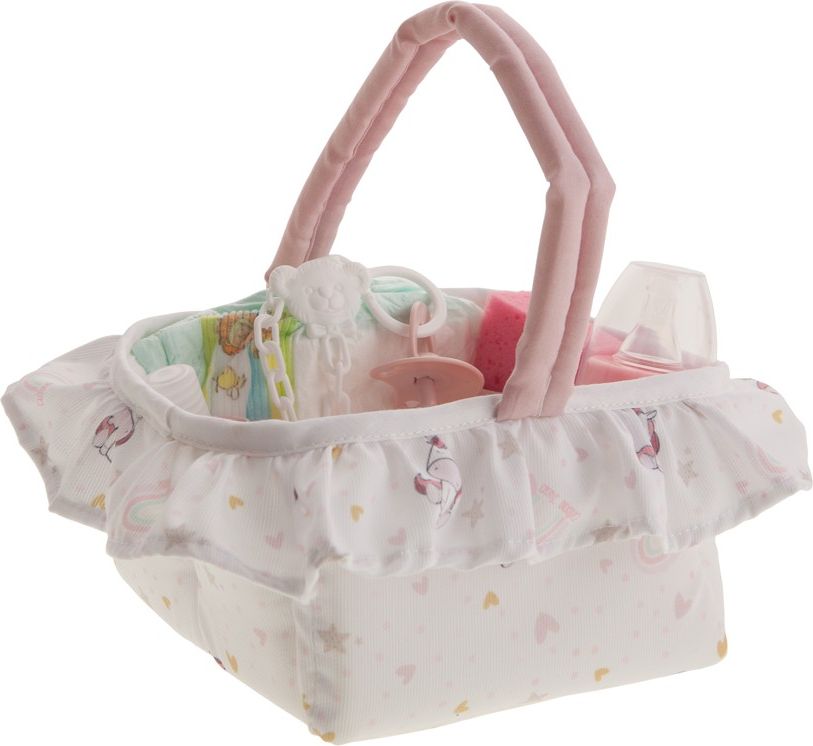 Sada doplňků pro miminko 40-42 cm v košíčku s jednorožci - obrázek 4
