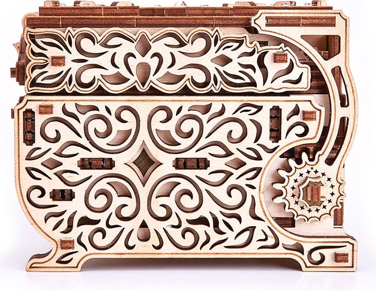 Wood Trick "Šperkovnice zdobená drahokamy od firmy Swarowski" - 3D dřevěné mechanické puzzle - obrázek 3
