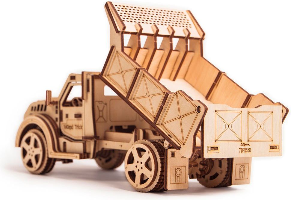 Wood Trick  "Nákladní auto č. 2" - 3D dřevěné mechanické puzzle - obrázek 3