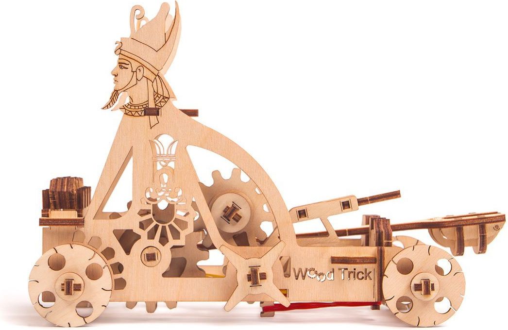 Wood Trick  "Katapult" - 3D dřevěné mechanické puzzle - obrázek 1