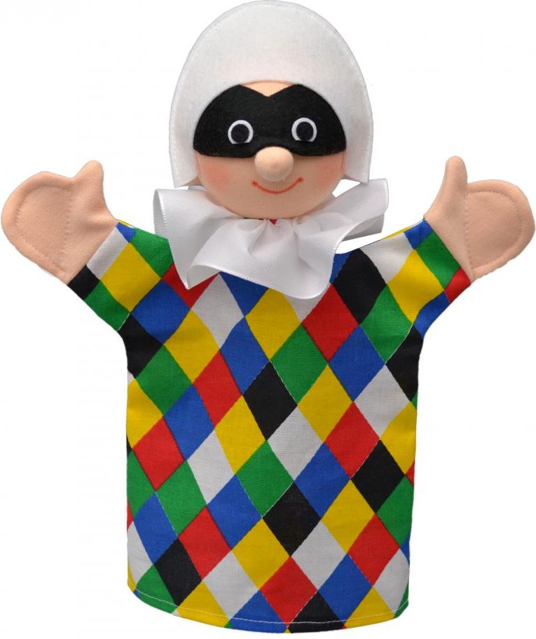 Maňásek na ruku - Harlekýn - obrázek 1