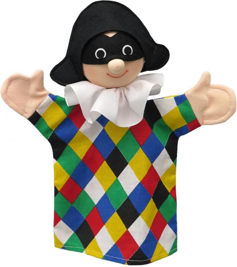Maňásek na ruku - Harlekýn - obrázek 1
