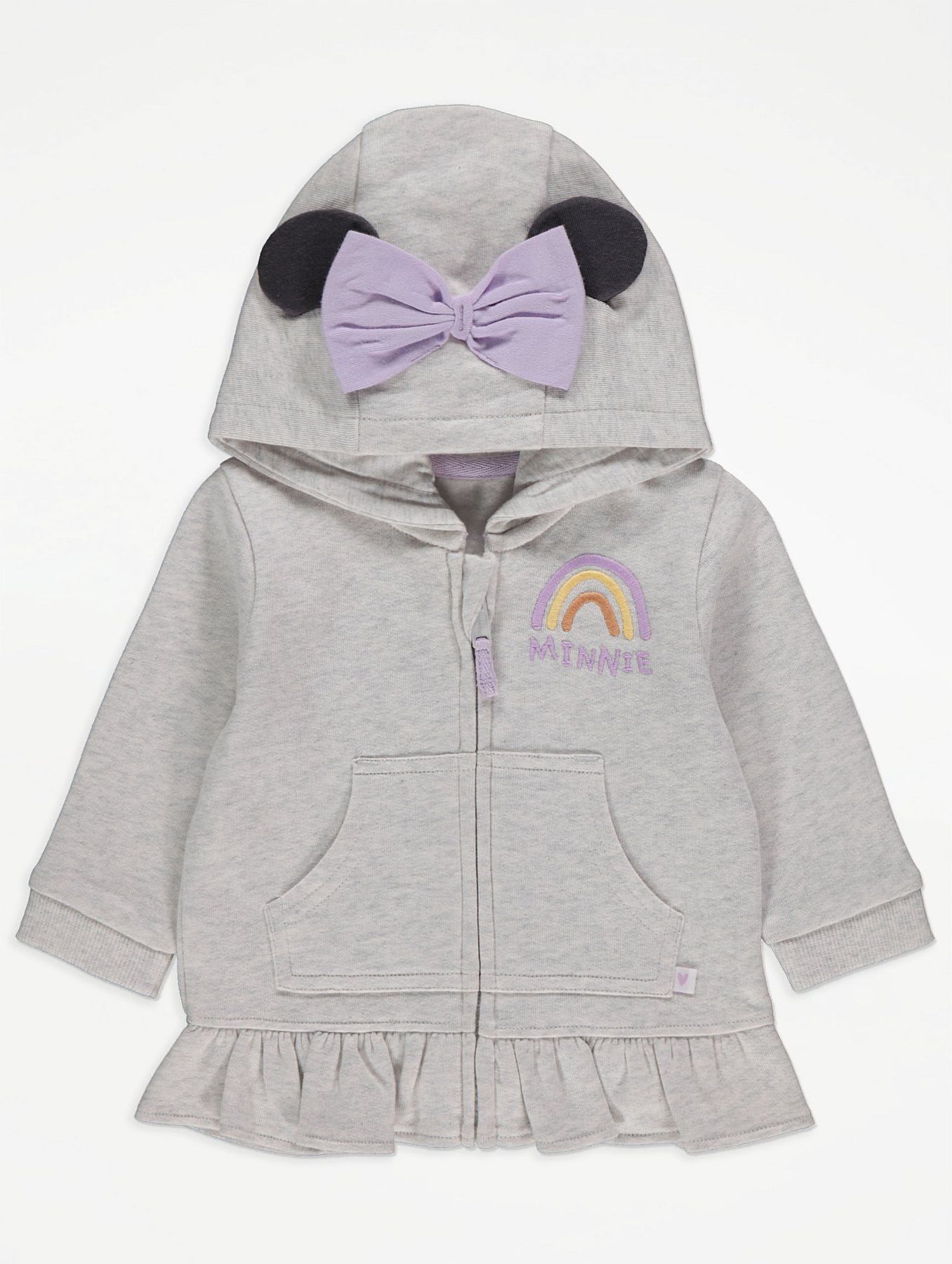 Kojenecká mikina GEORGE, šedá, motiv Minie Mouse Velikost: 62 - 68cm (3 - 6 měsíců) - obrázek 1