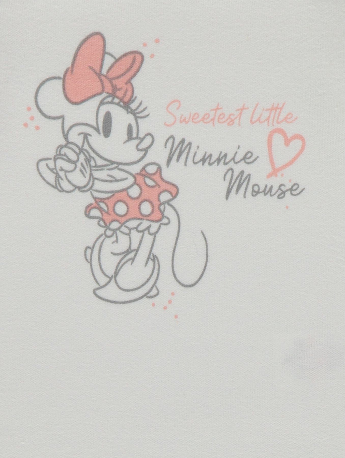 Kojenecké body GEORGE, 5ks v balení, krátký rukáv, motiv Minnie Mouse Velikost: 56 - 62cm (0 - 3 měsíce) - obrázek 5
