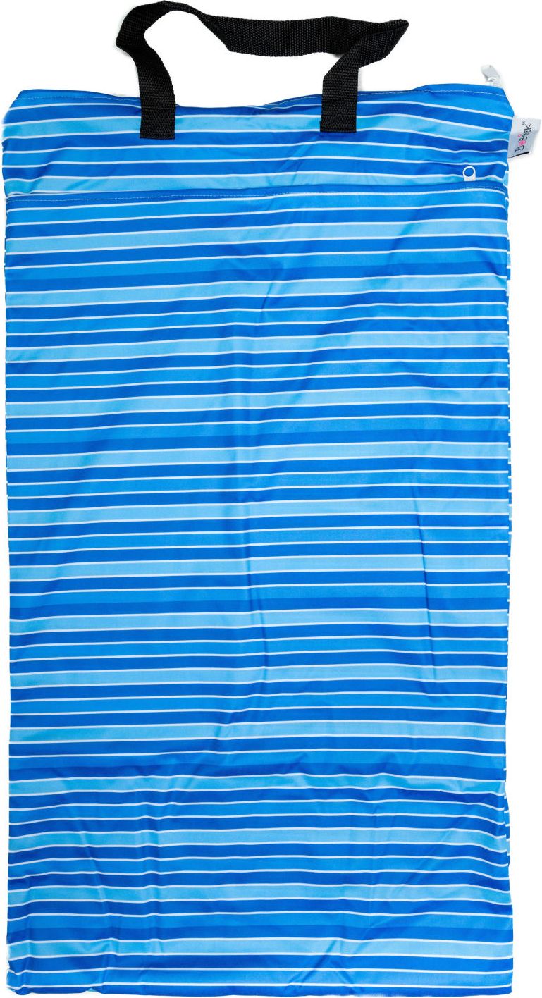 Bobánek Nepromokavá taška velká - Modré proužky 1ks - obrázek 1