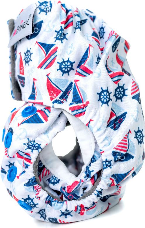 Bobánek Novorozenecká AIO plenka suchý zip - Lodičky - obrázek 2