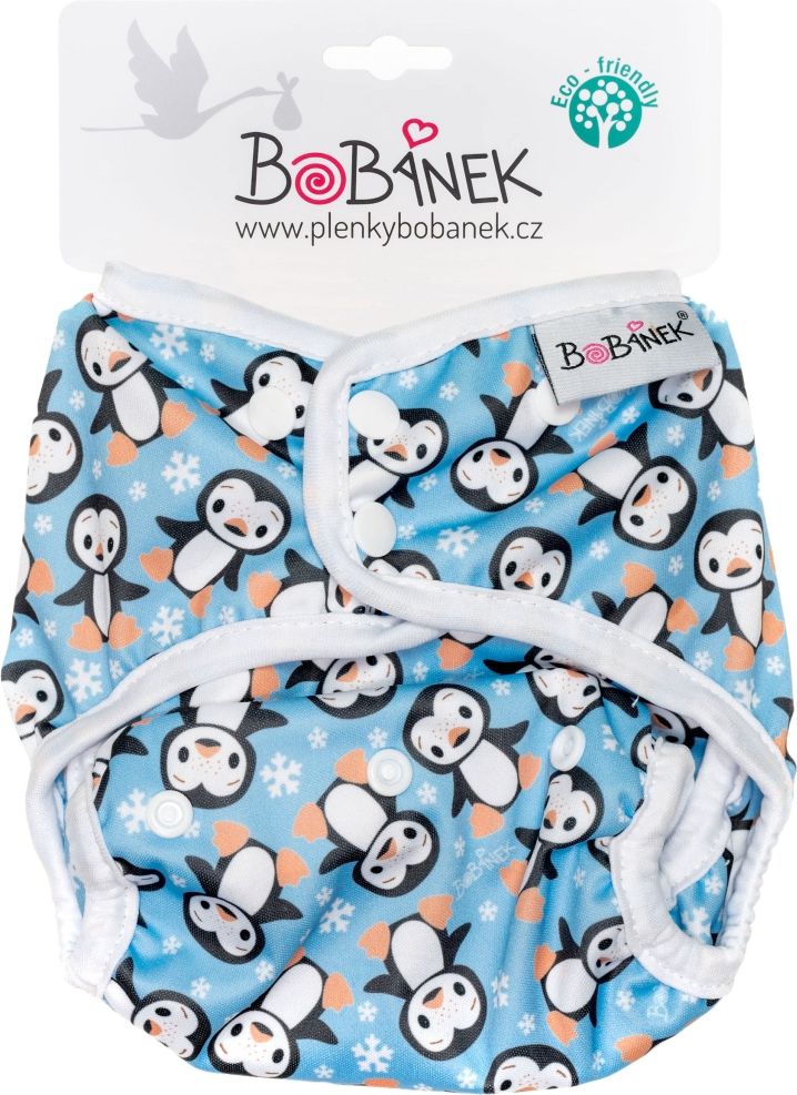 Bobánek Svrchní kalhotky extra jemné patentky - Tučňáci - obrázek 1