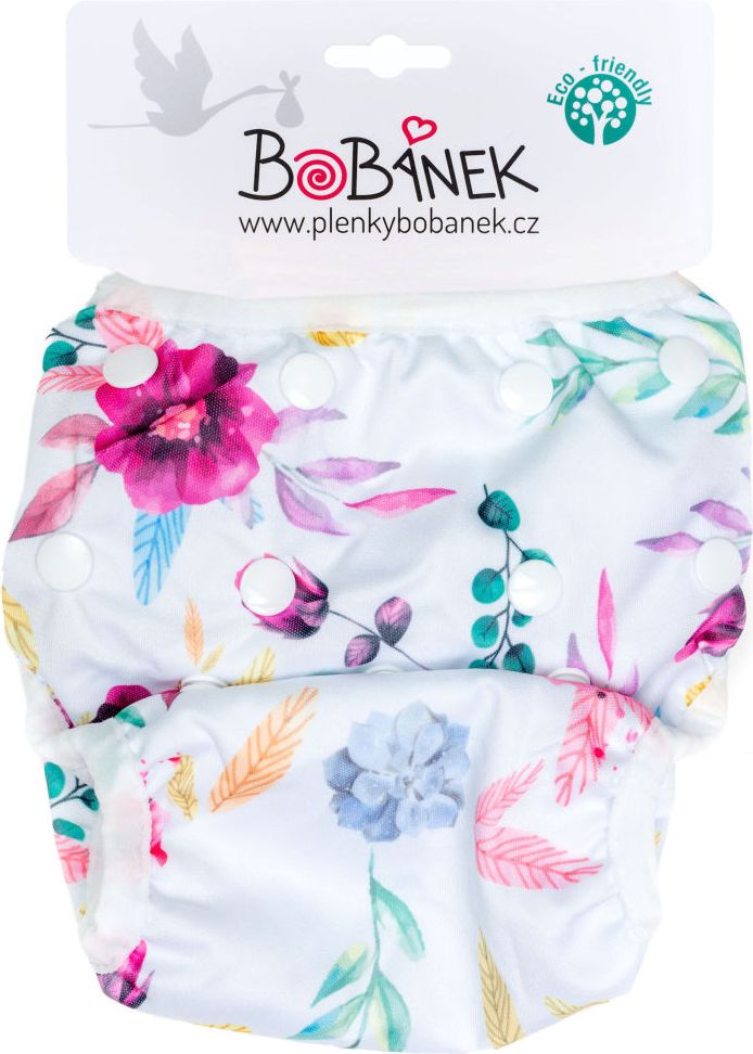 Bobánek Rostoucí plavky pro miminka - Růžové květiny - obrázek 1