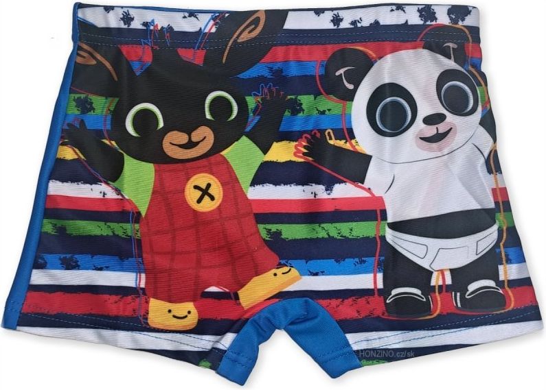 Setino · Dětské / chlapecké plavky boxerky Zajíček Bing a Pando EU 92 Modrá - obrázek 1