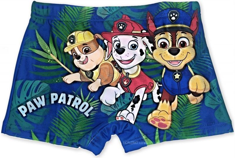 Setino · Dětské / chlapecké plavky boxerky Tlapková patrola - Paw Patrol - motiv v džungli EU 98 Modrá - obrázek 1