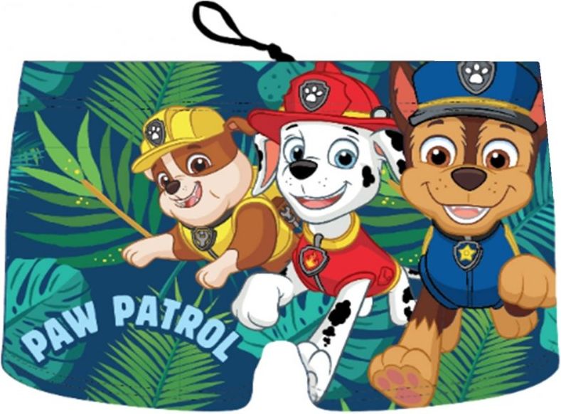 Setino · Dětské / chlapecké plavky boxerky Tlapková patrola - Paw Patrol - motiv v džungli EU 98 Modrá - obrázek 2