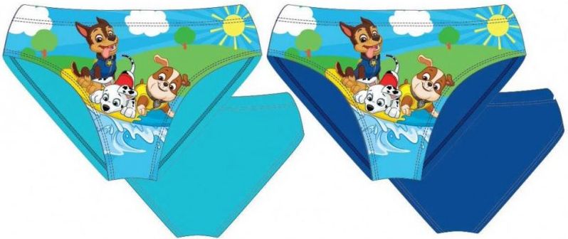 Setino · Dětské / chlapecké slipové plavky Tlapková patrola - Paw Patrol - motiv na surfu EU 98 Modrá - obrázek 2