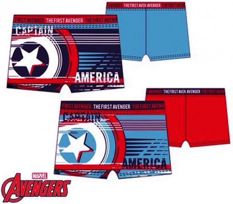 SunCity · Dětské / chlapecké plavky boxerky Captain America - The First Avenger - MARVEL EU 104 Modrá - obrázek 2