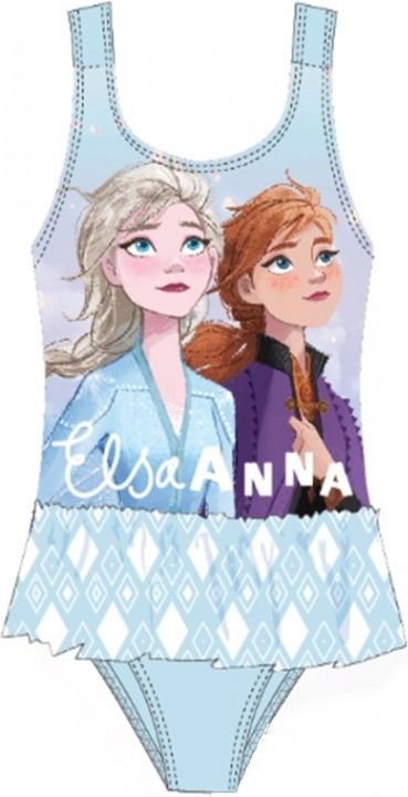 Setino - Dívčí jednodílné plavky Ledové království FROZEN | Elsa a Anna - zelené 104 - obrázek 1