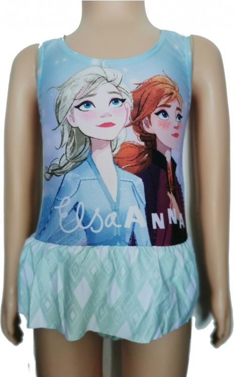 Setino - Dívčí jednodílné plavky Ledové království FROZEN | Elsa a Anna - zelené 104 - obrázek 2
