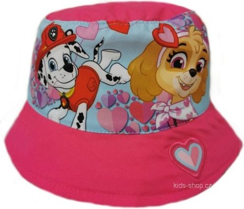 Setino - Dívčí textilní klobouk Tlapková patrola - Paw Patrol - Skye - růžový 52 - obrázek 1