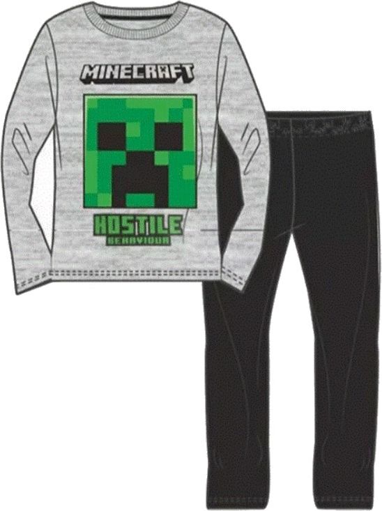 MOJANG official product - Chlapecké bavlněné pyžamo s dlouhým rukávem Minecraft 128 - obrázek 1