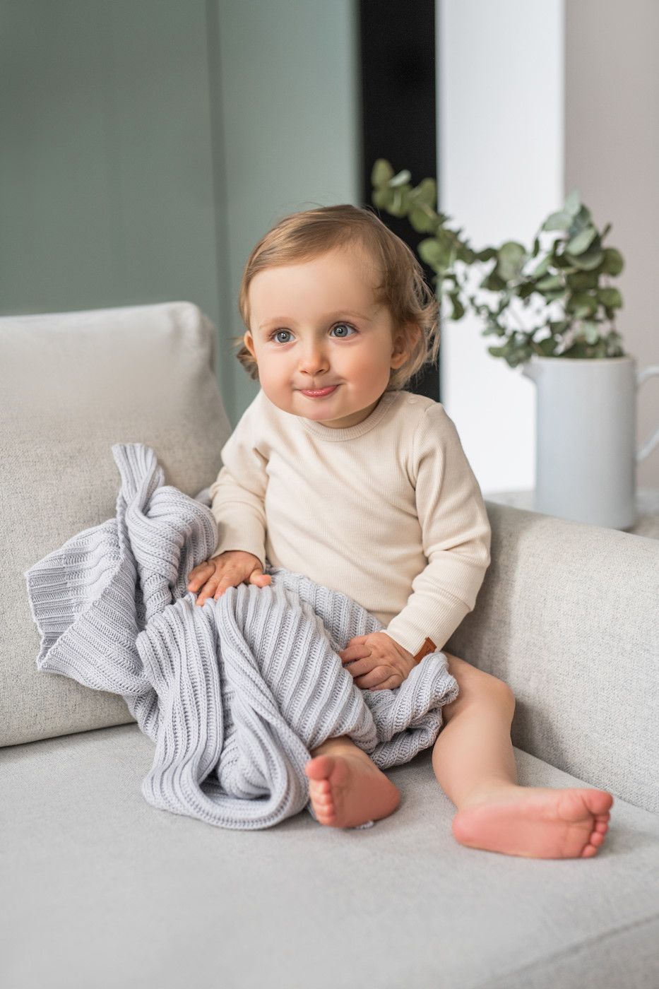 POOFI Pletená bambusová deka - Oslo Vintage - obrázek 6