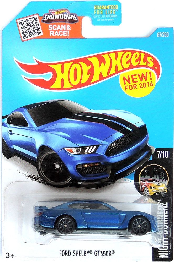 Mattel HOT WHEELS - Ford Shelby GT350R (blue) - obrázek 1