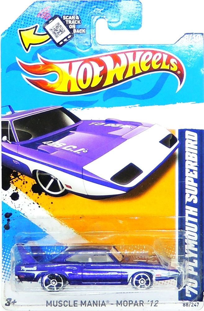 Mattel HOT WHEELS - '70 Plymouth Superbird (violet) - obrázek 1