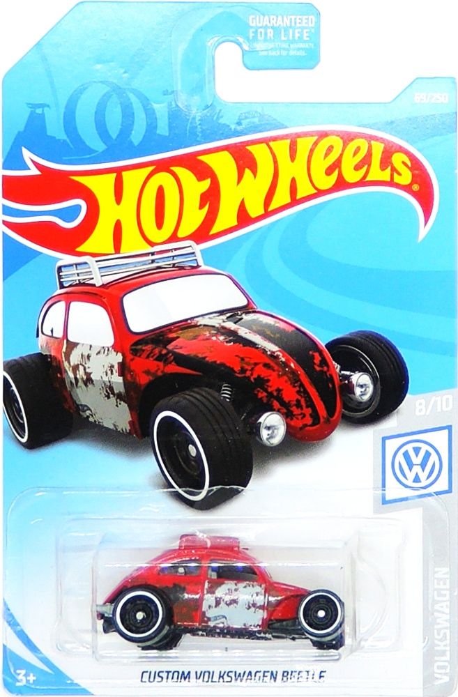 Mattel HOT WHEELS - Custom Volkswagen Beetle (red) - obrázek 1