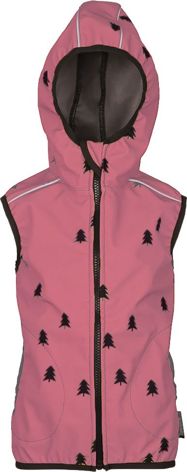 Šijeme srdcem Růžová softshell vesta les Velikost: 86 - 92 - obrázek 1