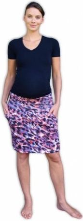 Letní těhotenská sukně s kapsami - vzor č. 05, Velikosti těh. moda S/M - obrázek 1