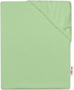 Baby Nellys Dětské jersey prostěradlo do postýlky - zelená, Rozměry 120x60 - obrázek 1