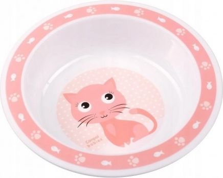 Canpol babies Plastová miska Kočička - růžová - obrázek 1