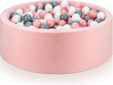 NELLYS Bazén pro děti 99x35cm + 150 balónků - růžový - obrázek 1