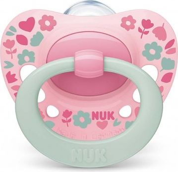 Šidítko NUK Classic Signature 18-36m růžový, Růžová, 18-36 m - obrázek 1